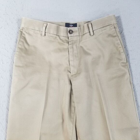 Dockers D2 signature khaki pants men's 32x29 beige preppy retro - Picture 2 of 11
